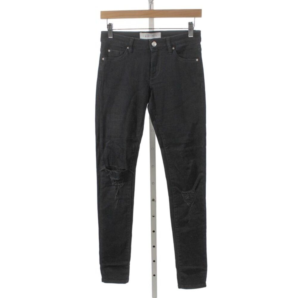 IRO Jeans Womens Skinny Low Rise Black Cotton Jeans Size 24